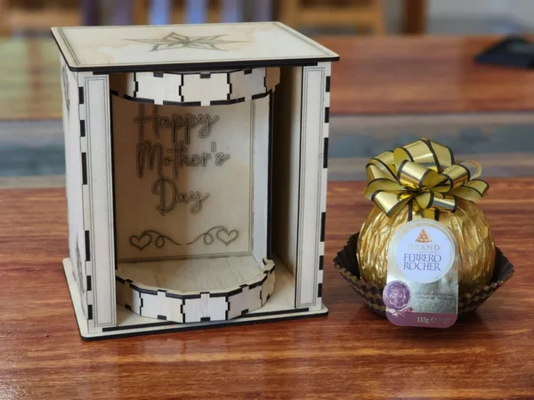 Caja De Regalo Para El Dia De La Madre Con Diseno Giratorio Creativo Digital